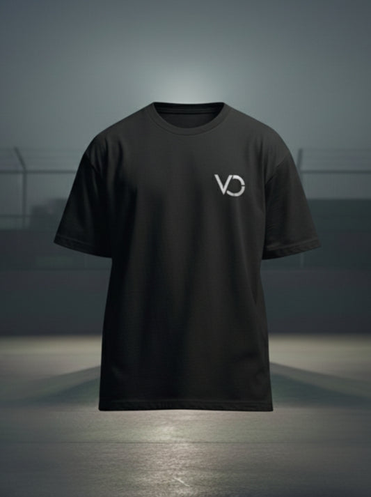 Voidverse signature oversized black T-shirt